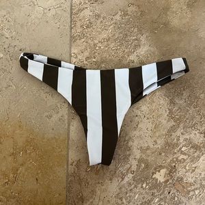 striped mikoh bikini bottom